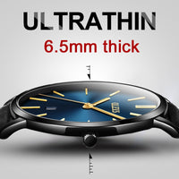 Ultra thin Fashion Wristwatch - Waterproof Leather Watchband-Watch-Golonzo