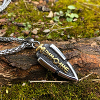 Viking Necklace - Odin's Spear Valknut Gungnir-Necklaces-Golonzo