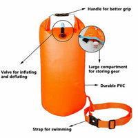 Outdoor Safety Swimming Buoy - Float Bag with Waist Belt-Swim Belts-Golonzo