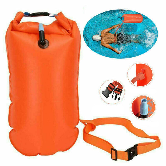 Outdoor Safety Swimming Buoy - Float Bag with Waist Belt-Swim Belts-Golonzo