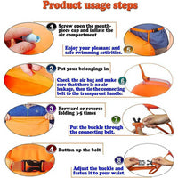 Outdoor Safety Swimming Buoy - Float Bag with Waist Belt-Swim Belts-Golonzo