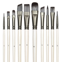 Nylon Tips Paint Brushes Set for Acrylic Art-Paint Brushes-Golonzo