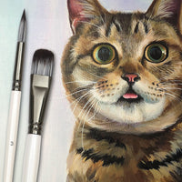 Nylon Tips Paint Brushes Set for Acrylic Art-Paint Brushes-Golonzo