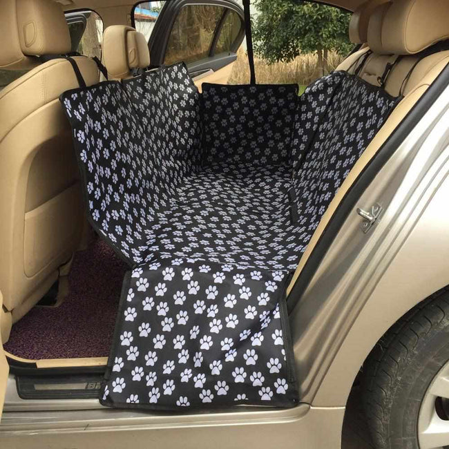 Waterproof Pet carriers Oxford Fabric Paw pattern Car Seat Covers-Pet carries and Crate-Golonzo