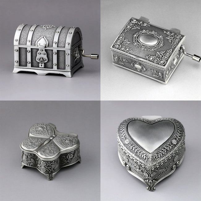 Pirate treasure chest Princess jewelry metal music box musical-Music Boxes-Golonzo
