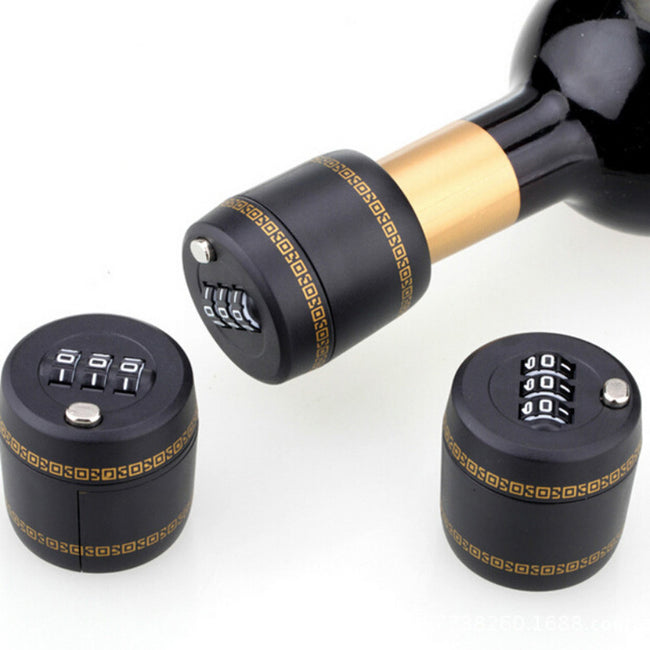 Wine Stopper Lock With Password - For Keeping Wine-Locks & Keys-Golonzo