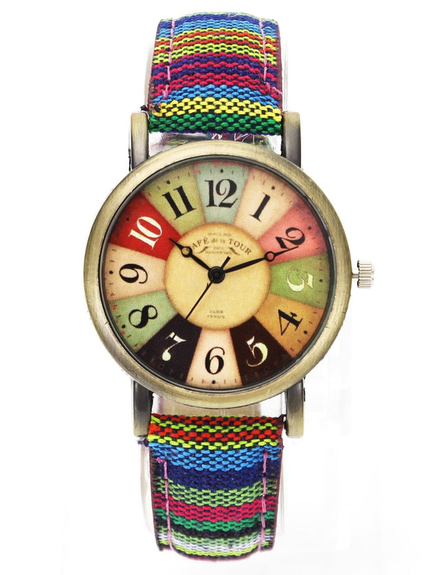 Rainbow Pattern Retro Watches-Watches-Golonzo