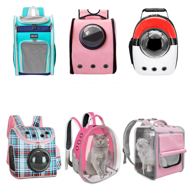 Portable Dog/Cat Carrier Bag Breathable Space Capsule Travel Bag-Pet Carriers & Crates-Golonzo