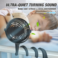 Portable Mini Air Cooling Fan 2600mAh USB Chargeable - Electric Desktop Fan-Fans-Golonzo