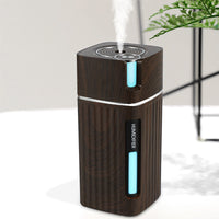 Portable Mini Humidifier Wood Grain 300ML Ultrasonic Car-Air Conditioner-Golonzo
