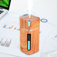 Portable Mini Humidifier Wood Grain 300ML Ultrasonic Car-Air Conditioner-Golonzo