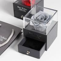 Preserved Rose Beauty and The Beast Eternal Flower Jewelry Box-Necklace-Golonzo