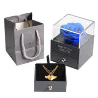 Preserved Rose Beauty and The Beast Eternal Flower Jewelry Box-Necklace-Golonzo