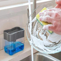 Soap Dispenser With Sponge Box-Soap Dishes & Holders-Golonzo