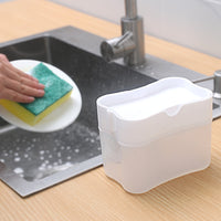 Soap Dispenser With Sponge Box-Soap Dishes & Holders-Golonzo