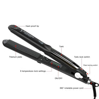 Professional Hair Salon Steam Styler - Healthy&Silky Hair Straightener-Curling Irons-Golonzo