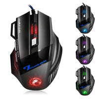 Professional Gaming Mouse - 7 Button 5500 DPI LED Optical USB Computer Mouse-Mice & Trackballs-Golonzo