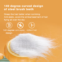 Pumpkin Pet Brush, Self Cleaning Slicker Brush for Grooming-Pet Combs & Brushes-Golonzo