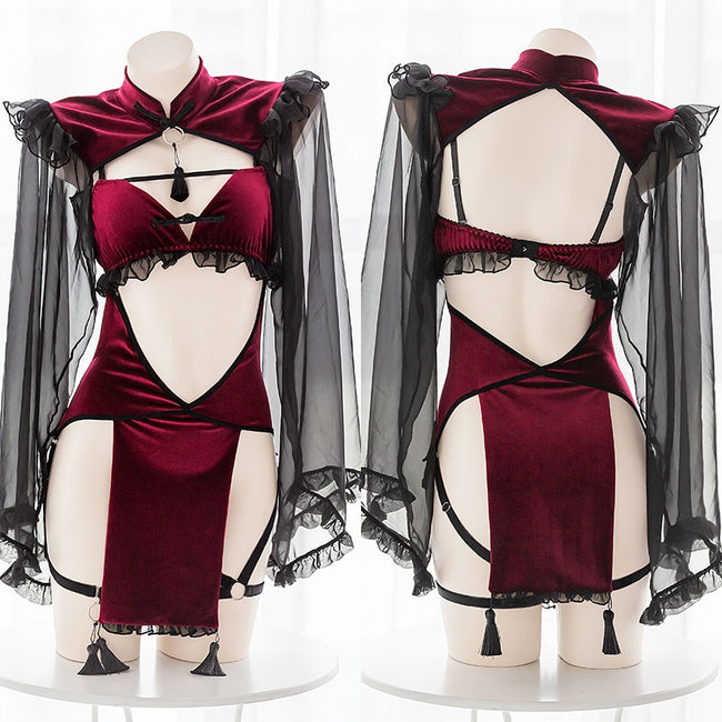 Sexy Lingerie Cosplay Traditional Dress For Women Gothic Punk