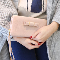 Bow Purse - PU Leather Wallet-Wallet and Money Clip-Golonzo