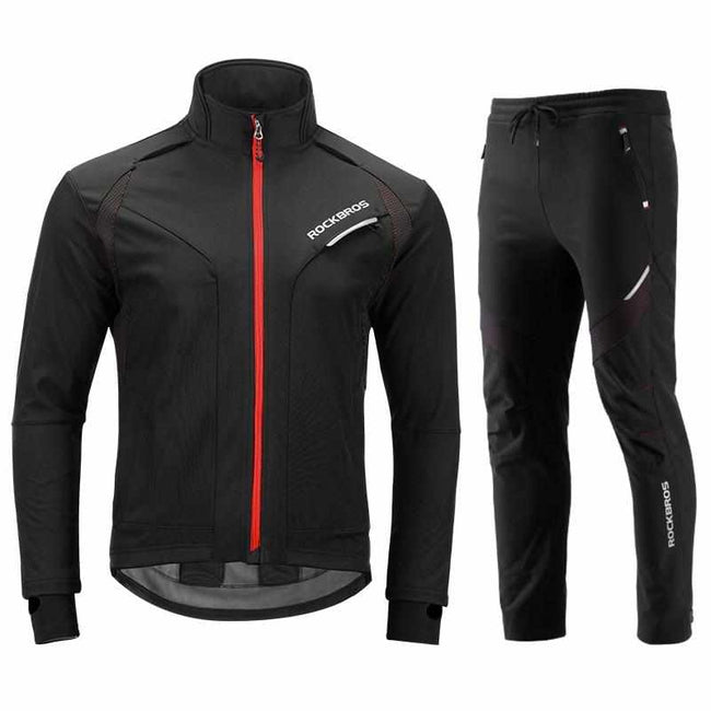 Winter Thermal Fleece Cycling Sets-Cycling Apparel and Accessories-Golonzo