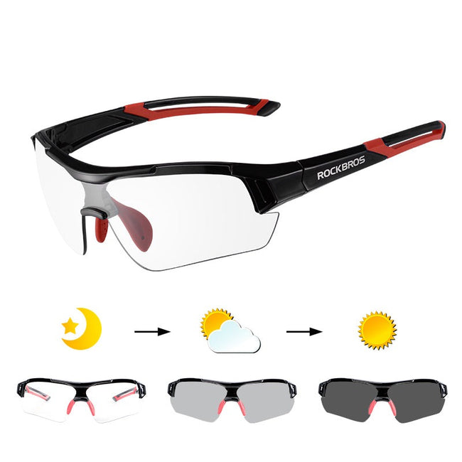 Photochromic Cycling Glasses - Sports Sunglasses-Cycling Apparel & Accessories-Golonzo