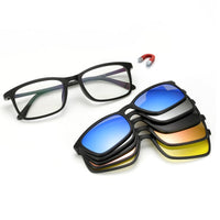 5 In 1 Polarized Sunglasses - Magnetic Clip On Glasses-Sunglasses-Golonzo
