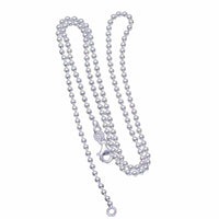Real Pure 925 Sterling Silver Chain Necklace 2.5 -3.0mm - Vintage Thai Silver Fashion Long Necklace-Necklace-Golonzo