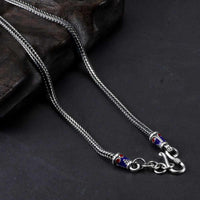 Vintage Enameling Beads Real 925 Sterling Silver Necklace-Necklace-Golonzo