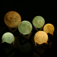 MOOD-SETTING MOON - Rechargeable Moon Lamp-Desk Lamps-Golonzo