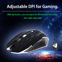 Rechargeable Breathing LED Wireless Gaming Mouse-Mouse-Golonzo
