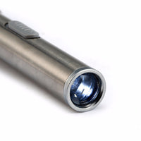 Rechargeable LED Flashlight Pen Mini Torch Cool White + Warm White Light-Flashlights-Golonzo