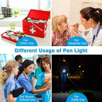 Rechargeable LED Flashlight Pen Mini Torch Cool White + Warm White Light-Flashlights-Golonzo