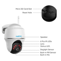 Surveillance WiFi Camera PT 4MP Battery - CCTV Camera for Security-Surveillance Cameras-Golonzo