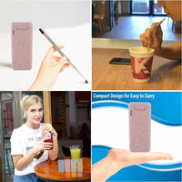 Folding Reusable Drinking Straw-Drinking Straws and Stirrers-Golonzo