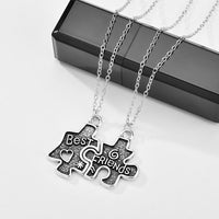 Romantic Couple Heart Clock Key Pendant Necklaces For Women Ture Love Two Detachable Necklace-Pendant Necklaces-Golonzo