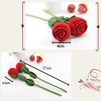 Rose Love Heart Romantic Wedding Ring Box Cases-Packing Organizers-Golonzo