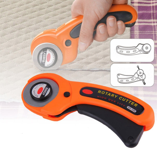 Rotary Cutter DIY Arts Crafts Cutting Cloth Tool Patchwork Roller-handyman tools-Golonzo