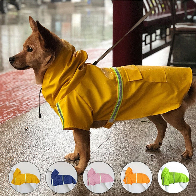 Reflective Dog Raincoats-Dog Supplies-Golonzo