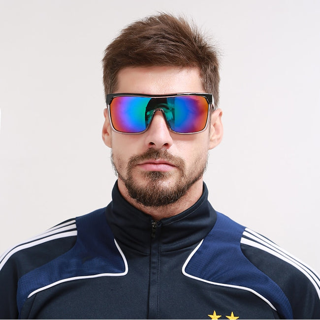 Sports One Piece Shaped Sunglasses - UV400 Sun Glasses With Carrying Case-Sunglasses-Golonzo