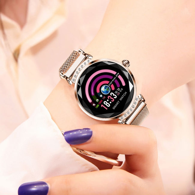 Fashion 3D Diamond Glass Women Smartwatch-Watch-Golonzo