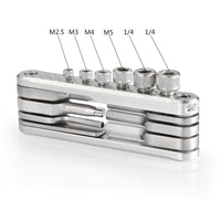 Universal DSLR Camera Rig Folding Tool Set with Screwdrivers and Hex Key Wrenches Tool Set with Seven Functional Tools-Screwdrivers-Golonzo