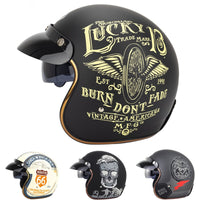 Racer Motorcycle Helmet Vintage Open Face-Motorcycle Helmets-Golonzo