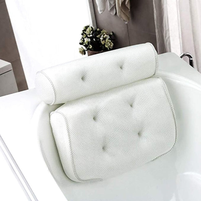 SPA Bath Pillow with Suction Cups Neck and Back Support-Bath Pillow-Golonzo