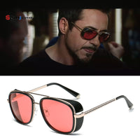 Tony Stark Sunglasses Men Rossi Coating retro Vintage Designer-Sunglasses-Golonzo