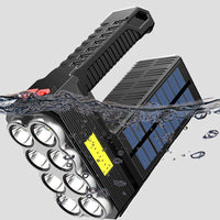 Searchlight High Power Led Flashlights Solar Rechargeable-Flashlights-Golonzo