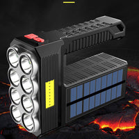 Searchlight High Power Led Flashlights Solar Rechargeable-Flashlights-Golonzo