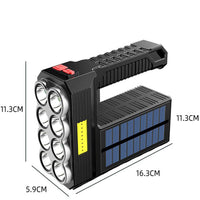 Searchlight High Power Led Flashlights Solar Rechargeable-Flashlights-Golonzo