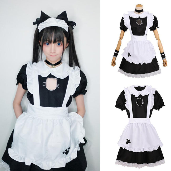 Sexy Cat Black And White Dresses Maid Cosplay Costume-Costumes-Golonzo