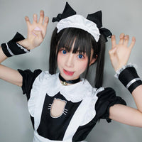 Sexy Cat Black And White Dresses Maid Cosplay Costume-Costumes-Golonzo